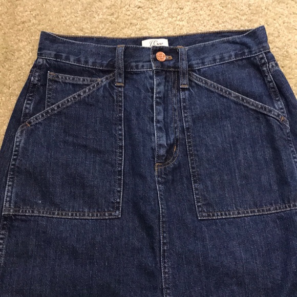 J crew denim midi skirt - Picture 3 of 7